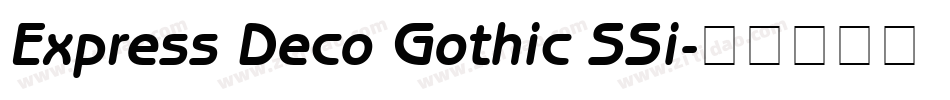 Express Deco Gothic SSi字体转换
